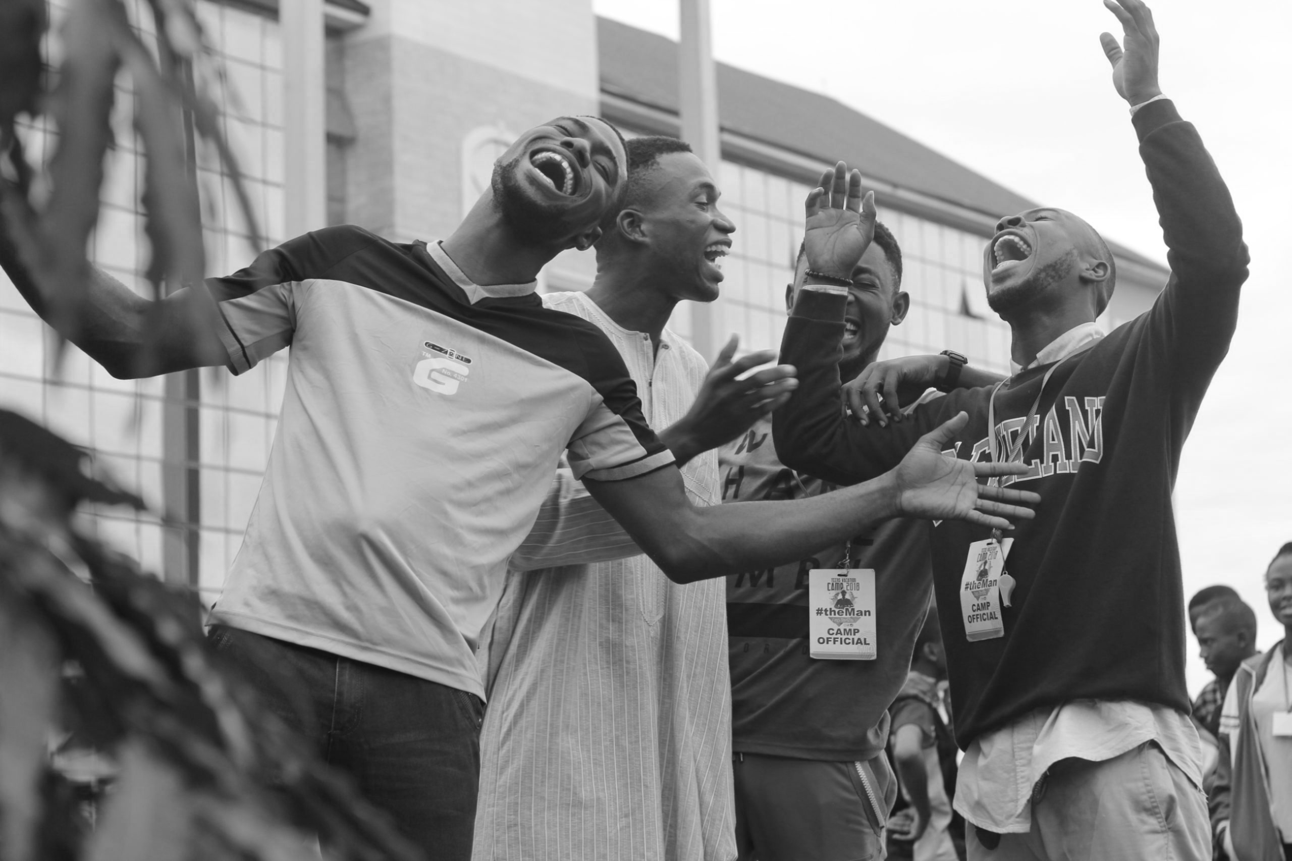 Young leaders celebrating at a TOM programme